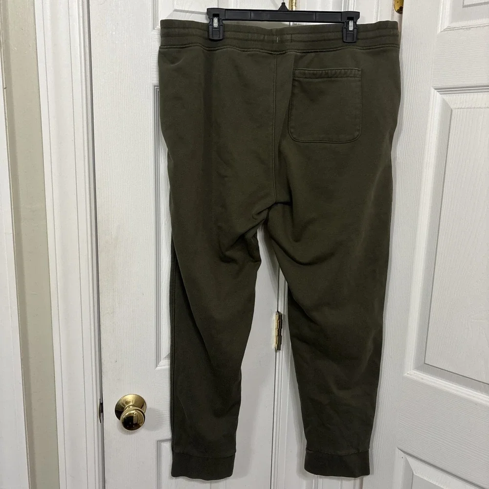 Banana Republic Mens Essential Terry Cotton Jogger Sweatpants XL Camo Green